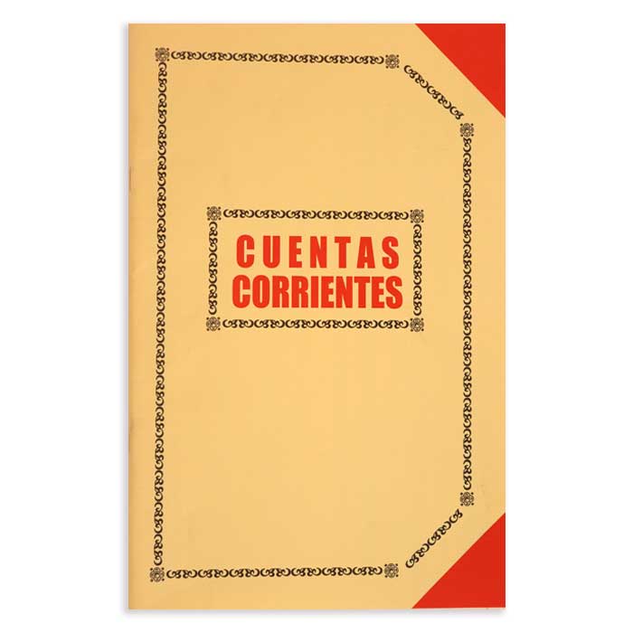 Libro punta roja Apunta cuentas corrientes