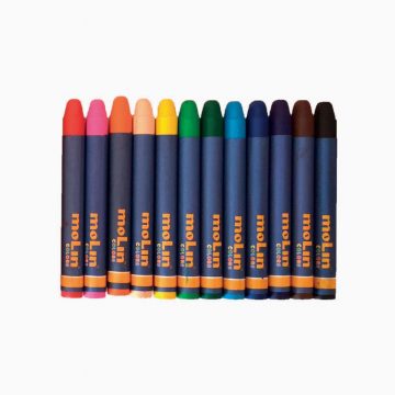 Crayón de cera Molin CCP414 12 colores