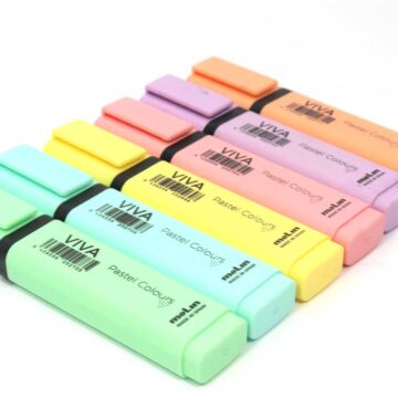 Marcadores resaltadores Molin Viva punta biselada estuche